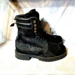 Bottes en cuir noir