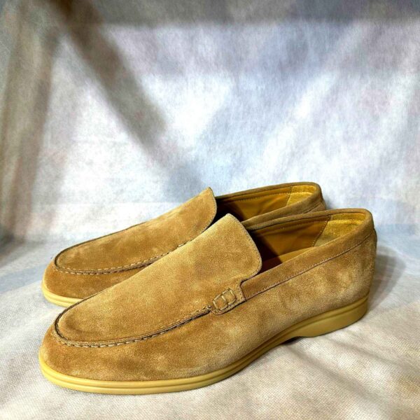 Mocassins en Daim Beige pour Homme - Image 2