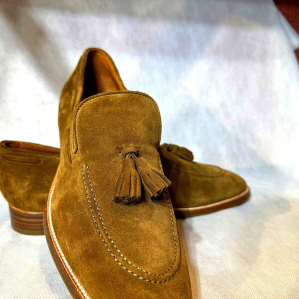Mocassins en daim avec pampilles pour hommes - Style raffiné - Image 3
