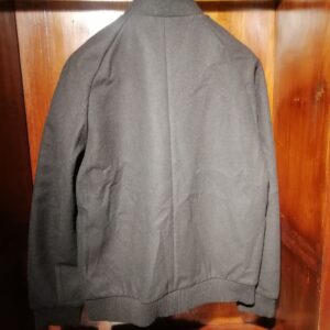 Veste Bomber Noire avec Poche Contrastée