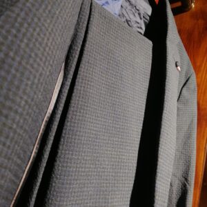 Costume Gris à Carreaux