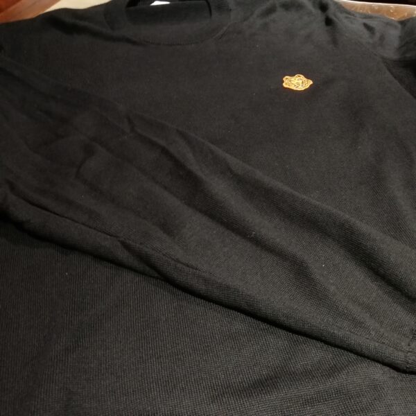 Pull Noir avec Broderie Tigre – Image 3