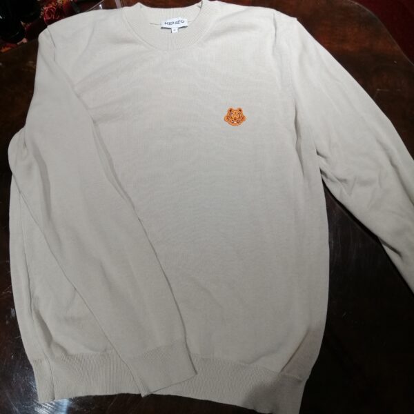 Pull Blanc avec broderie tigre – Image 4