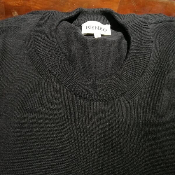 Pull Noir avec Broderie Tigre – Image 4