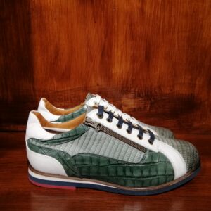 Sneakers Vertes Texturées