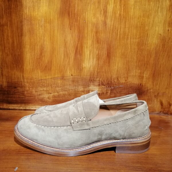 Mocassins Gris en Suède