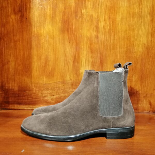 Bottines Chelsea en Suède Marron pour Homme