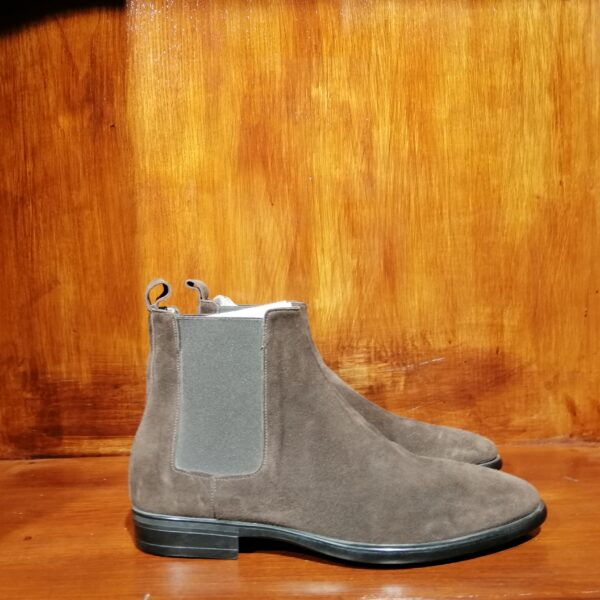 Bottines Chelsea en Suède Marron pour Homme – Image 2