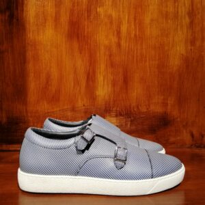 Baskets Gris à Motifs avec Boucles pour Homme