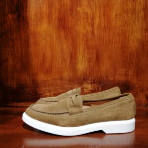 Mocassins en Suède Marron Clair