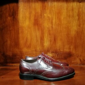 Richelieu en Cuir Bordeaux