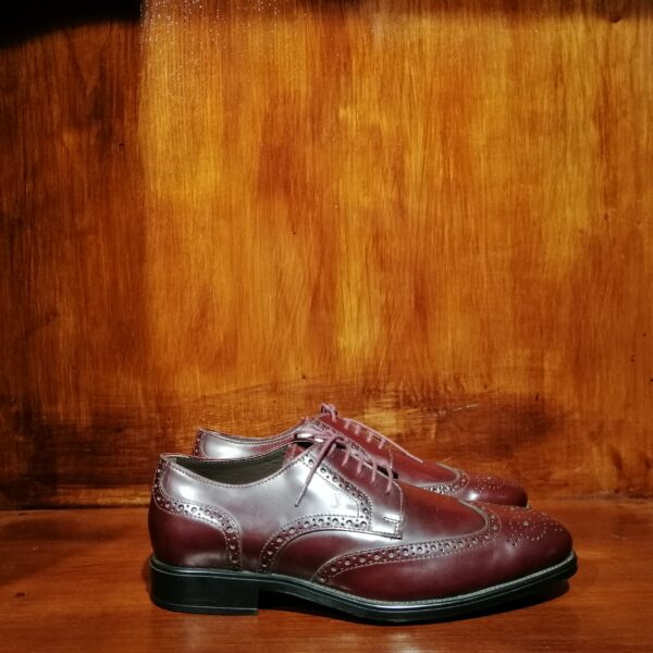 Richelieu en Cuir Bordeaux