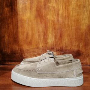 Chaussures Décontractées en Suède Beige Clair