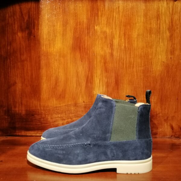 Bottines en Suède Bleu Marine