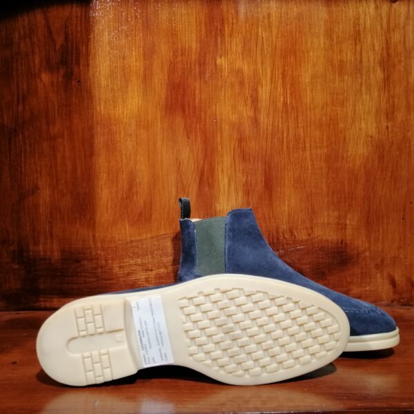Bottines en Suède Bleu Marine – Image 3