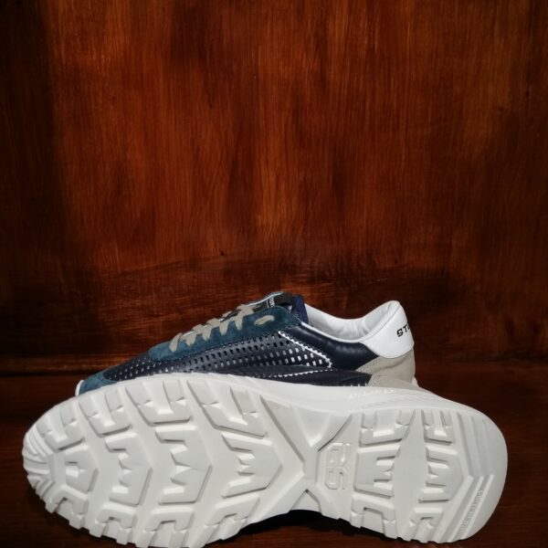 Baskets en Cuir Bleu et Suède – Modèle ST-71TT - Image 3