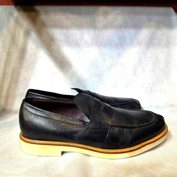 Mocassins en Cuir Noir avec Semelle Contrastante - Image 2