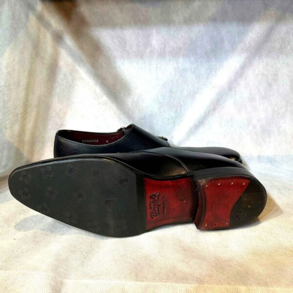 Chaussures Noires en Cuir avec Double Boucle - Image 3