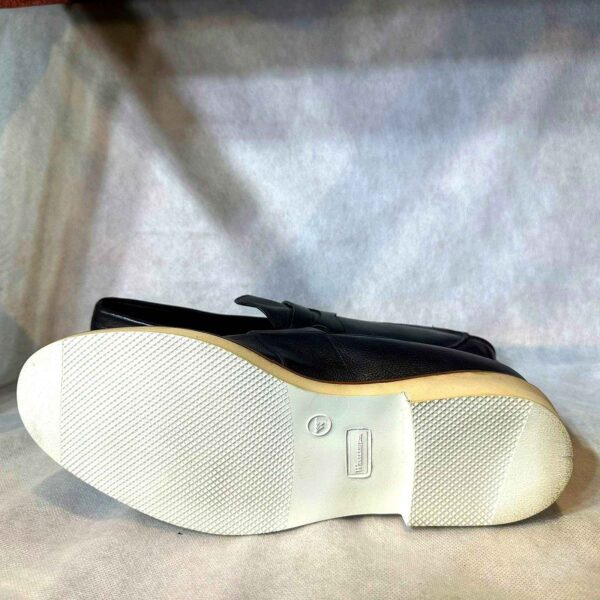 Mocassins en Cuir Noir avec Semelle Contrastante - Image 3